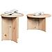 Tavolino da salotto 2 pcs Naturale 49 x 49 x 28 cm - Foto miniatura 3