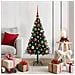 Albero di Natale con 150 LED con supporto Nero 120 cm PVC - Foto miniatura 2