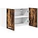 Armadio pensile Riga Rovere Affumicato e Bianco 60 x 31 x 40 cm - Foto miniatura 5