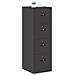 Armadio per File con cassetto 2 pcs Nero 44 x 50 x 106.5 cm - Foto miniatura 3