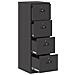Armadio per File con cassetto 2 pcs Nero 44 x 50 x 106.5 cm - Foto miniatura 6