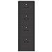 Armadio per File con cassetto 2 pcs Nero 44 x 50 x 106.5 cm - Foto miniatura 7