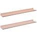 Scaffale da parete con lo scaffale 2 pcs Rosa 60 x 9 x 2,5 cm - Foto miniatura 1