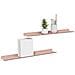 Scaffale da parete con lo scaffale 2 pcs Rosa 60 x 9 x 2,5 cm - Foto miniatura 3