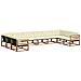 Set di divani da esterno con cuscino 10 pcs Naturale e Crema - Foto miniatura 1