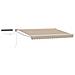 Tettuccio Elettrico Retrattile Beige e Bianco 3 x 2,5 m - Foto miniatura 1