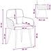 Sedie da pranzo 2 pcs Pelle Scamosciata Sintetica 59x56,5x85cm - Foto miniatura 8