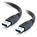 Cavo USB - USB Type A (M) a USB Type A (M) - USB 3.0 - 1 m - nero - Foto miniatura 1