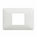 Matix - Placca 2 Posti Centrati Bianco - Foto miniatura 1