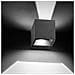 Iride Applique Led A Cubo Da Esterno, Flussoregolabile, Con Finitura Antracite - Foto miniatura 1