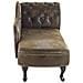 Chaise Longue Vintage Destra In Pelle Sintetica Marrone Nimes - Foto miniatura 29