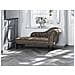 Chaise Longue Vintage Destra In Pelle Sintetica Marrone Nimes - Foto miniatura 30