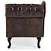 Chaise Longue Vintage Destra In Pelle Sintetica Marrone Nimes - Foto miniatura 23