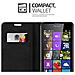 Custodia Compatibile Con Nokia Lumia 540 In Marrone Cappuccino - Coperchio Protettiva Con Chiusura Magnetica, Funzione Stand E Tasca Per Le Carte - Foto miniatura 3