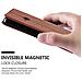 Custodia Compatibile Con Nokia Lumia 540 In Marrone Cappuccino - Coperchio Protettiva Con Chiusura Magnetica, Funzione Stand E Tasca Per Le Carte - Foto miniatura 8
