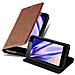 Custodia Compatibile Con Nokia Lumia 540 In Marrone Cappuccino - Coperchio Protettiva Con Chiusura Magnetica, Funzione Stand E Tasca Per Le Carte - Foto miniatura 1