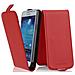 Custodia Compatibile Con Samsung Galaxy S4 Mini In Rosso Chili - Coperchio Protettivo In Design Flip Realizzato In Finta Pelle Liscia - Foto miniatura 1