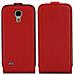 Custodia Compatibile Con Samsung Galaxy S4 Mini In Rosso Chili - Coperchio Protettivo In Design Flip Realizzato In Finta Pelle Liscia - Foto miniatura 4