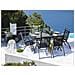 Set Di 6 Sedie Da Giardino Pieghevoli In Acciaio Nero Livo - Foto miniatura 9