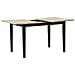 Tavolo Da Pranzo Allungabile In Legno Chiaro E Nero 120/150 X 80 Cm Houston - Foto miniatura 7