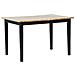 Tavolo Da Pranzo Allungabile In Legno Chiaro E Nero 120/150 X 80 Cm Houston - Foto miniatura 5