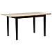 Tavolo Da Pranzo Allungabile In Legno Chiaro E Nero 120/150 X 80 Cm Houston - Foto miniatura 10