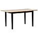 Tavolo Da Pranzo Allungabile In Legno Chiaro E Nero 120/150 X 80 Cm Houston - Foto miniatura 1