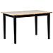 Tavolo Da Pranzo Allungabile In Legno Chiaro E Nero 120/150 X 80 Cm Houston - Foto miniatura 11