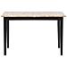 Tavolo Da Pranzo Allungabile In Legno Chiaro E Nero 120/150 X 80 Cm Houston - Foto miniatura 12