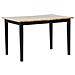 Tavolo Da Pranzo Allungabile In Legno Chiaro E Nero 120/150 X 80 Cm Houston - Foto miniatura 6