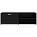 Mobile Porta TV Nero 120x34x37 cm in Legno Multistrato - Foto miniatura 2