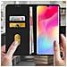 Custodia Xiaomi Mi Note 10 Lite Portadocumenti Funzione Supporto Nero - Foto miniatura 4