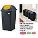 Pattumiera Basculante Lt. 60 Nero / cop. Giallo - Foto miniatura 1
