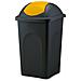 Pattumiera Basculante Lt. 60 Nero / cop. Giallo - Foto miniatura 2