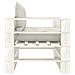 Poltrona da Giardino Pallet con Cuscini Beige in Legno - Foto miniatura 6