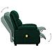 Poltrona Massaggiante Elettrica Verde Scuro in Tessuto - Foto miniatura 3