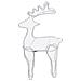 Decorazione Natalizia Renna In Rete Con 306 Led 60x24x89cm - Foto miniatura 5