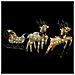Renne e Slitta Decorazione Natalizia per Esterni 100 LED Oro - Foto miniatura 2