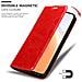 Custodia Compatibile Con Xiaomi Mi 10t / 10t Pro In Rosso Mela - Coperchio Protettiva Con Chiusura Magnetica, Funzione Stand E Tasca Per Le Carte - Foto miniatura 7