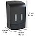 Tartas Dispenser Per Sapone E Liquido Disinfezione, A Due Camere, 960 Ml, Nero, Wenko - Foto miniatura 5
