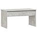 Tavolino Grigio Cemento 102x50,5x52,5 Cm In Legno Multistrato - Foto miniatura 2
