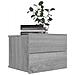 Comodino Grigio Sonoma 40x30x30 Cm In Legno Multistrato - Foto miniatura 2