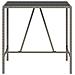 Tavolo Da Bar Con Piano In Vetro Grigio 110x70x110cm Polyrattan - Foto miniatura 3