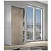 Guardaroba Dalia, Armadio A 2 Ante Scorrevoli E 4 Ripiani, Mobile Moderno Multiuso Per Camera Da Letto, 100% Made In Italy, 90x45h195 Cm, Rovere E Bianco - Foto miniatura 1