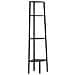 Scaffale Angolare A 4 Livelli Nero 45,5x31,5x150 Cm - Foto miniatura 2