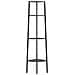 Scaffale Angolare A 4 Livelli Nero 45,5x31,5x150 Cm - Foto miniatura 3