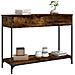 Tavolino Consolle Rovere Fumo 100x34,5x75cm Legno Multistrato - Foto miniatura 3