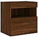 Mobile Tv A Parete Con Luci Led Rovere Marrone 40x30x40 Cm - Foto miniatura 3