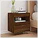 Mobile Tv A Parete Con Luci Led Rovere Marrone 40x30x40 Cm - Foto miniatura 1