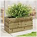 Fioriera Da Giardino 90x40x45,5 Cm In Legno Di Pino Impregnato - Foto miniatura 3